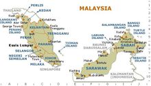 图中右边为东马来西亚
