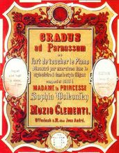 Muzio Clementi第一版Gradus ad Parnassum