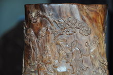 海南黄花梨笔筒 海南黄花梨笔筒